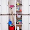 HOMEPLAST ΝΤΟΥΛΑΠΑ ΠΛΑΣΤΙΚΗ ΑΡΙΑ ΜΕ ΧΩΡΙΣΜΑ ΔΙΦΥΛΛΗ ΓΚΡΙ/ΑΝΘΡΑΚΙ 73X44X179ΕΚ Α00671 - Image 3